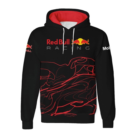 Red Bull Racing Hoodie Black Red Magma Edition
