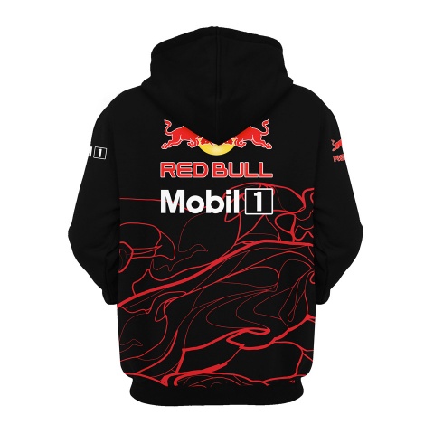 Red Bull Racing Hoodie Black Red Magma Edition
