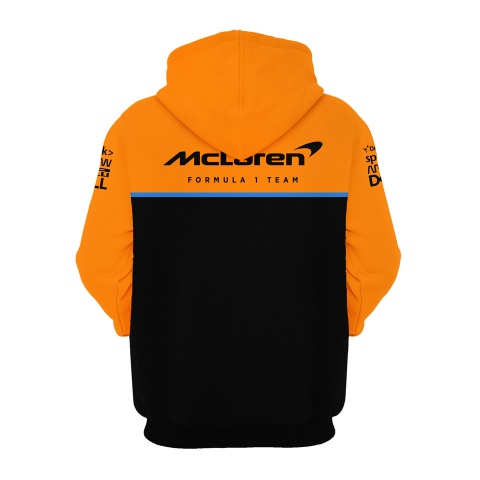 McLaren Hoodie Formula 1 Team Classic Orange Black Edition