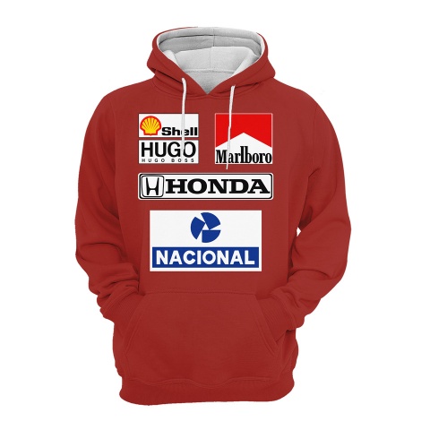 Honda Hoodie Dark Red Nacional Logo Edition