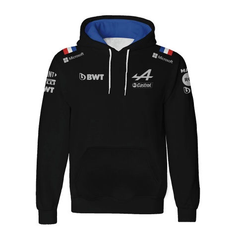 Alpine F1 Team Hoodie Black Blue Edition