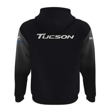 Hyundai Tucson Hoodie Black Grey Brushed Metal Design