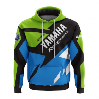 Yamaha Hoodie Blue Lime Black GYTR Edition Sweatshirts Clothes X Sticker