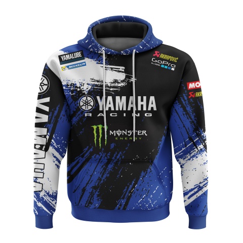 Yamaha Racing Sweatshirt Black Blue White Color Edition