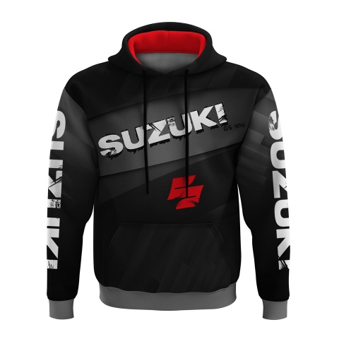 Suzuki GS500 Sweatshirt Black Grey Red Elements Edition