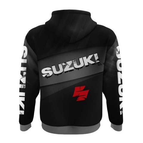 Suzuki GS500 Sweatshirt Black Grey Red Elements Edition