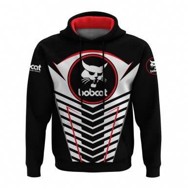 Bobcat Sweatshirt Black White Grill Predator Edition