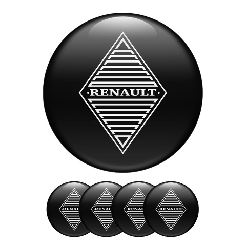 Renault Silicone Stickers Center Hub Stylish Black 