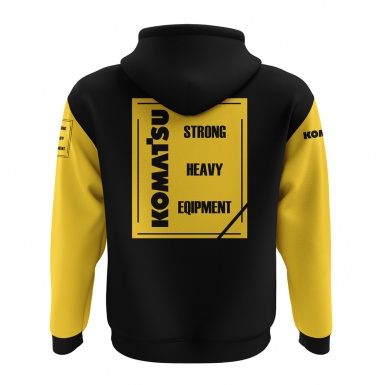 Komatsu Sweatshirt Black Yellow Halftone Design Edition