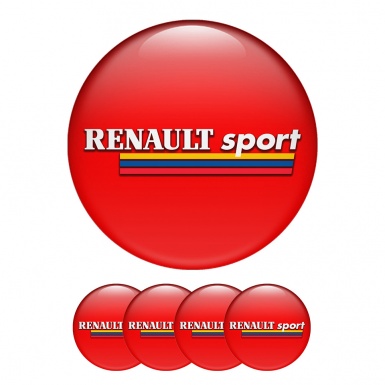 Renault Sticker Wheel Center Hub Cap Limited Edition Red Color 