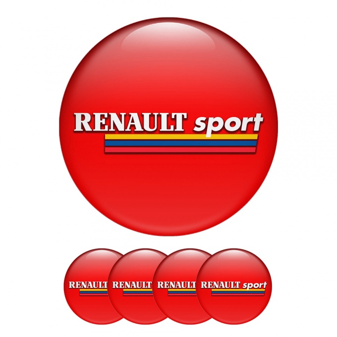 Renault Sticker Wheel Center Hub Cap Limited Edition Red Color 