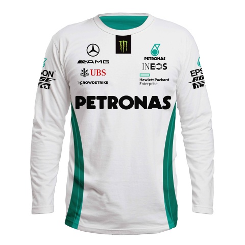 Mercedes AMG T-shirt Long Sleeve Petronas Racing Edition