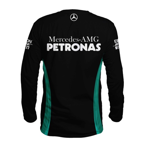Mercedes AMG T-shirt Black Long Sleeve Petronas Racing Edition