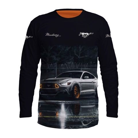 Ford Mustang T-shirt Long Sleeve Black Full Print Edition