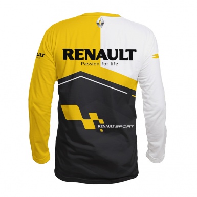 Renault Sport T-shirt Long Sleeve Black Yellow White