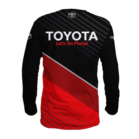 Toyota Long Sleeve T-Shirt Black Red Edition