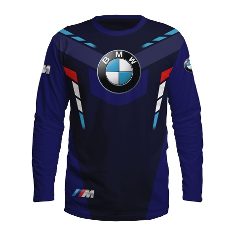 BMW M Power T-shirt Long Sleeve Dark Blue Navy Edition