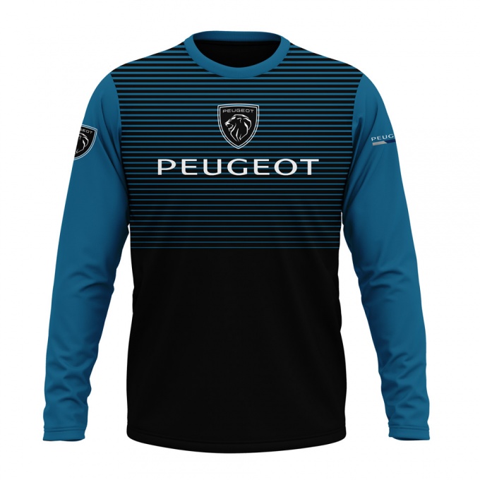 Peugeot Sport Long Sleeve Black Blue Stripes Edition