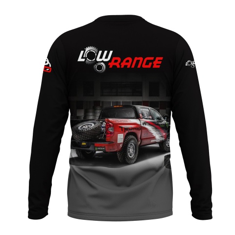 Toyota TRD Long T-Shirt Black Red Off Road Collage