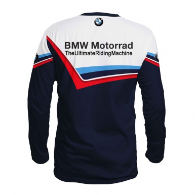BMW Long T-Shirt Dark Blue White Red Stripes Edition