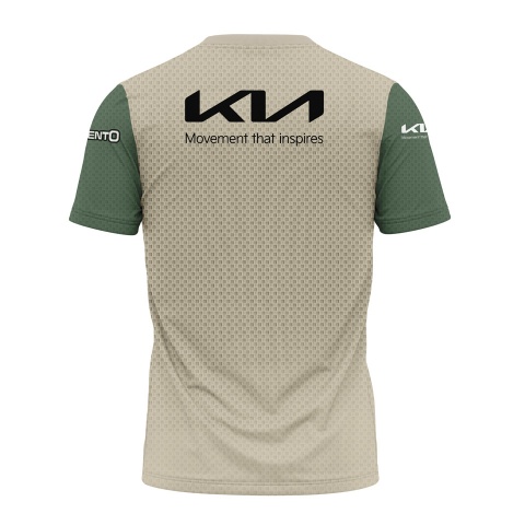 Kia Sorento T-Shirt Beige Olive Green Car Collage