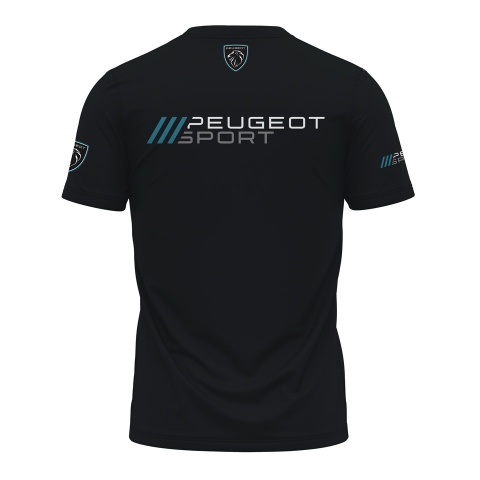 Peugeot Sport T-Shirt Black Black Full Print Edition