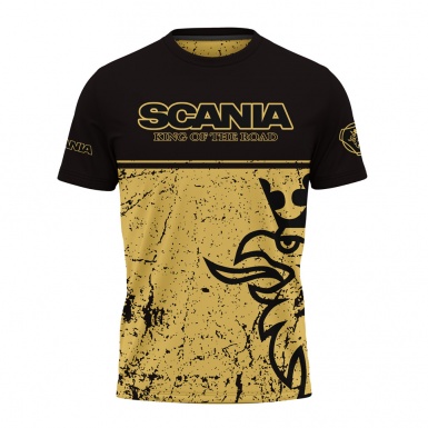 Scania Short Sleeve T-Shirt King Of The Road Sandy Black