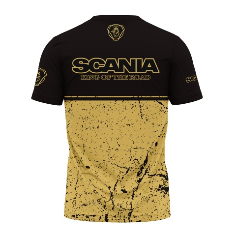 Scania Short Sleeve T-Shirt King Of The Road Sandy Black
