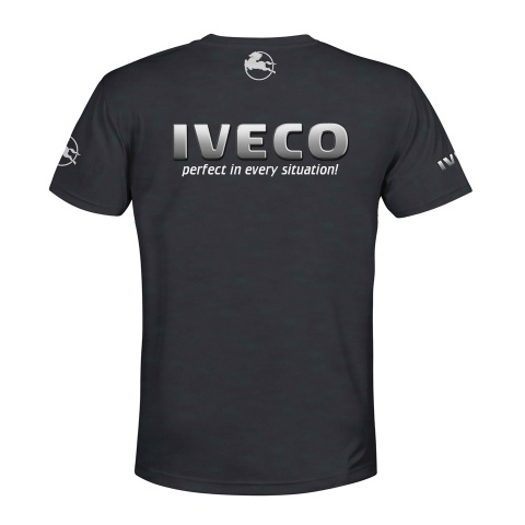 IVECO Short Sleeve T-Shirt Graphite Multicolor Truck Edition