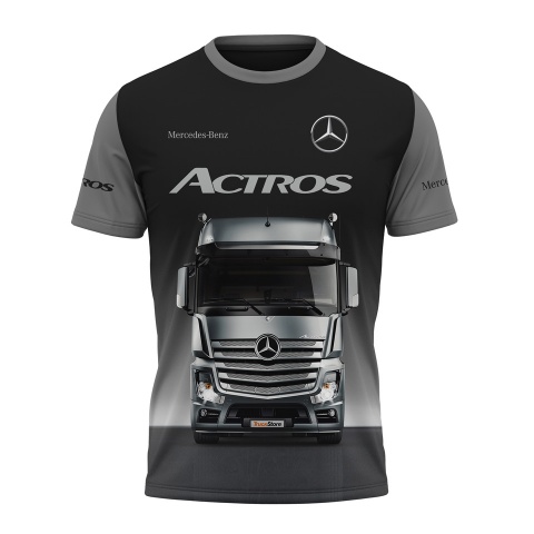 Mercedes Short Sleeve T-Shirt Actros Multicolor Print Edition