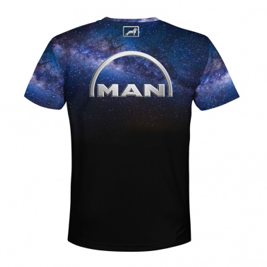MAN T-Shirt Short Black Multicolor Truck Edition