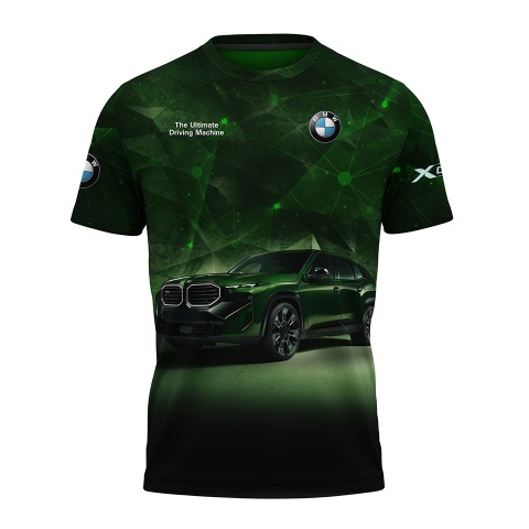BMW Short Sleeve T-Shirt X-Drive Neon Green Cell Edition