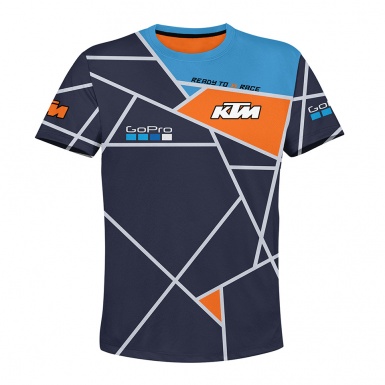 KTM T-Shirt Short Sleeve Blue Orange Ready To Race Edition