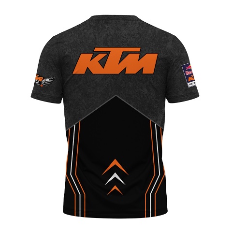 KTM T-Shirt Short Sleeve Black Graphite Orange Logo Edition 
