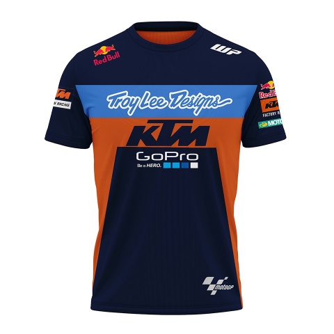 KTM Short Sleeve T-Shirt Blue Moto GP Troy Lee Design Edition