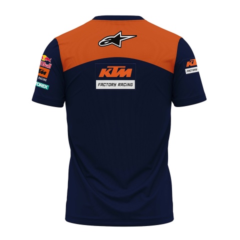 KTM Short Sleeve T-Shirt Blue Moto GP Troy Lee Design Edition
