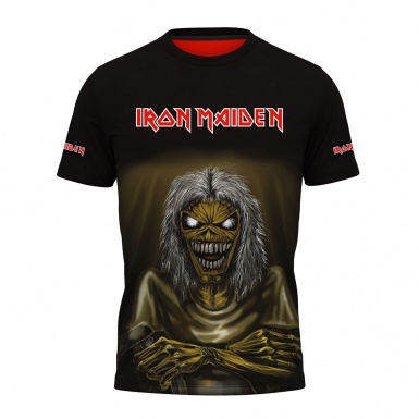 Music T-Shirt Short Sleeve Iron Maiden Eddie Full Color Print