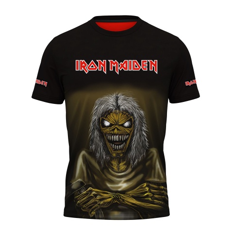 Music T-Shirt Short Sleeve Iron Maiden Eddie Full Color Print