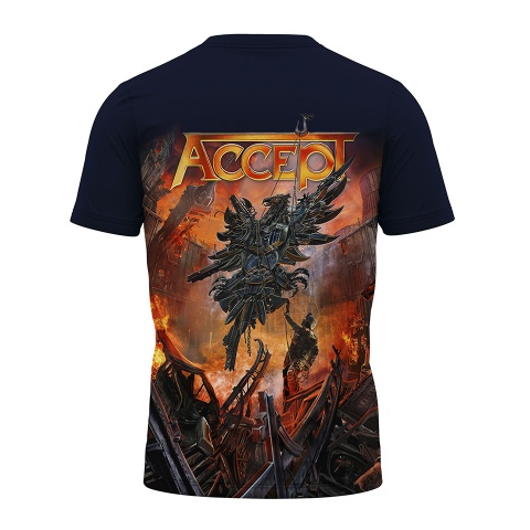 Music T-Shirt Accept Short Sleeve The Rise Of Chaos Multicolor