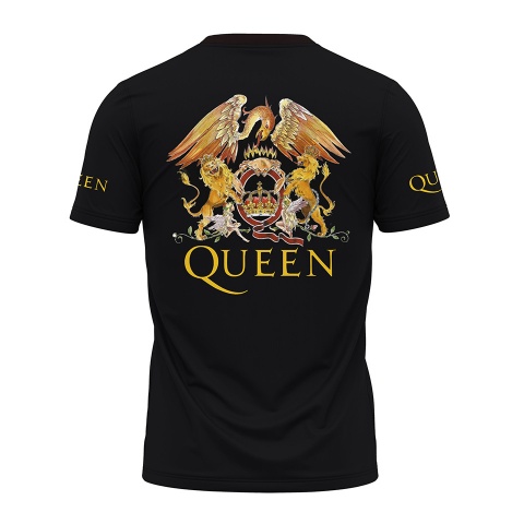 Music T-Shirt Queen Short Sleeve Royalty Full Print Edition
