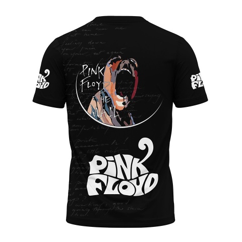 Music T-Shirt Pink Floyd Short Sleeve The Wall Full Color Print