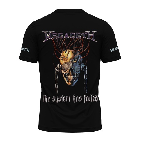 Music T-Shirt Megadeth The System Has Failed Color Collage