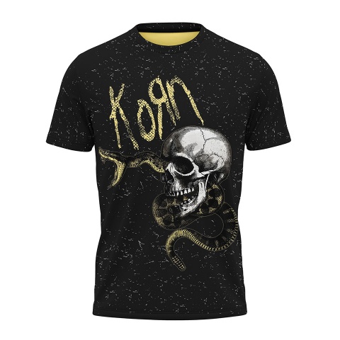 Music T-Shirt Korn Short Sleeve Unnamed Color Collage