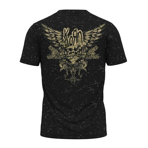 Music T-Shirt Korn Short Sleeve Unnamed Color Collage