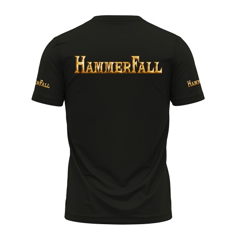 Music T-Shirt HammerFall Short Sleeve Templars Of Steel Print