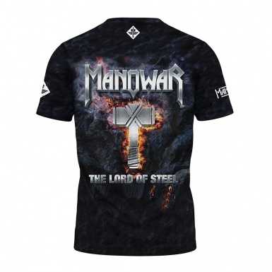 Music Short Sleeve T-Shirt Manowar The Lord Of Steel Print