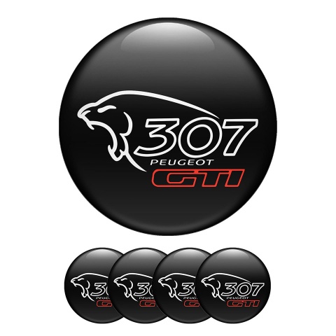 Peugeot Gti Wheel Center Caps Emblem Lion Logo