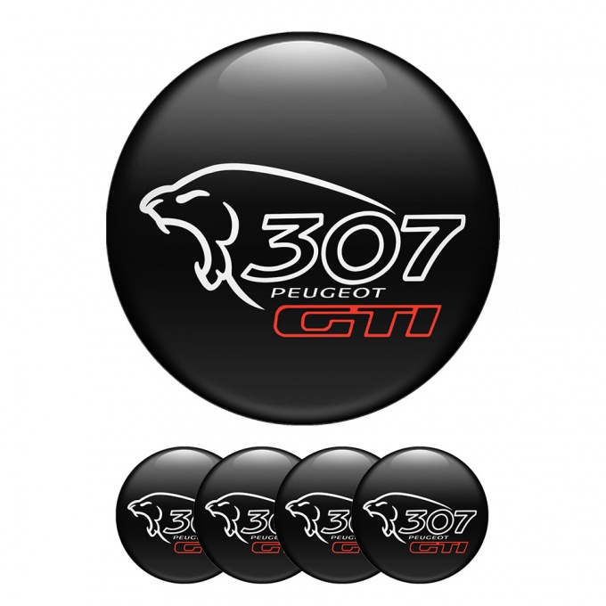 Peugeot Gti Wheel Center Caps Emblem Lion Logo