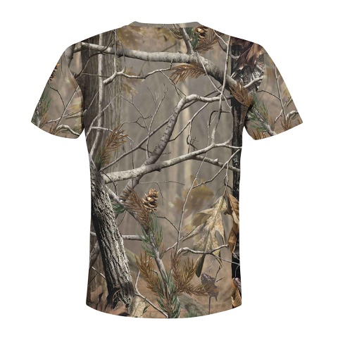 Hunting Short Sleeve T-Shirt Wild Black Boar Forest Collage