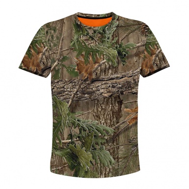 Hunting T-Shirt Short Sleeve Wild Autumn Forest Full Print